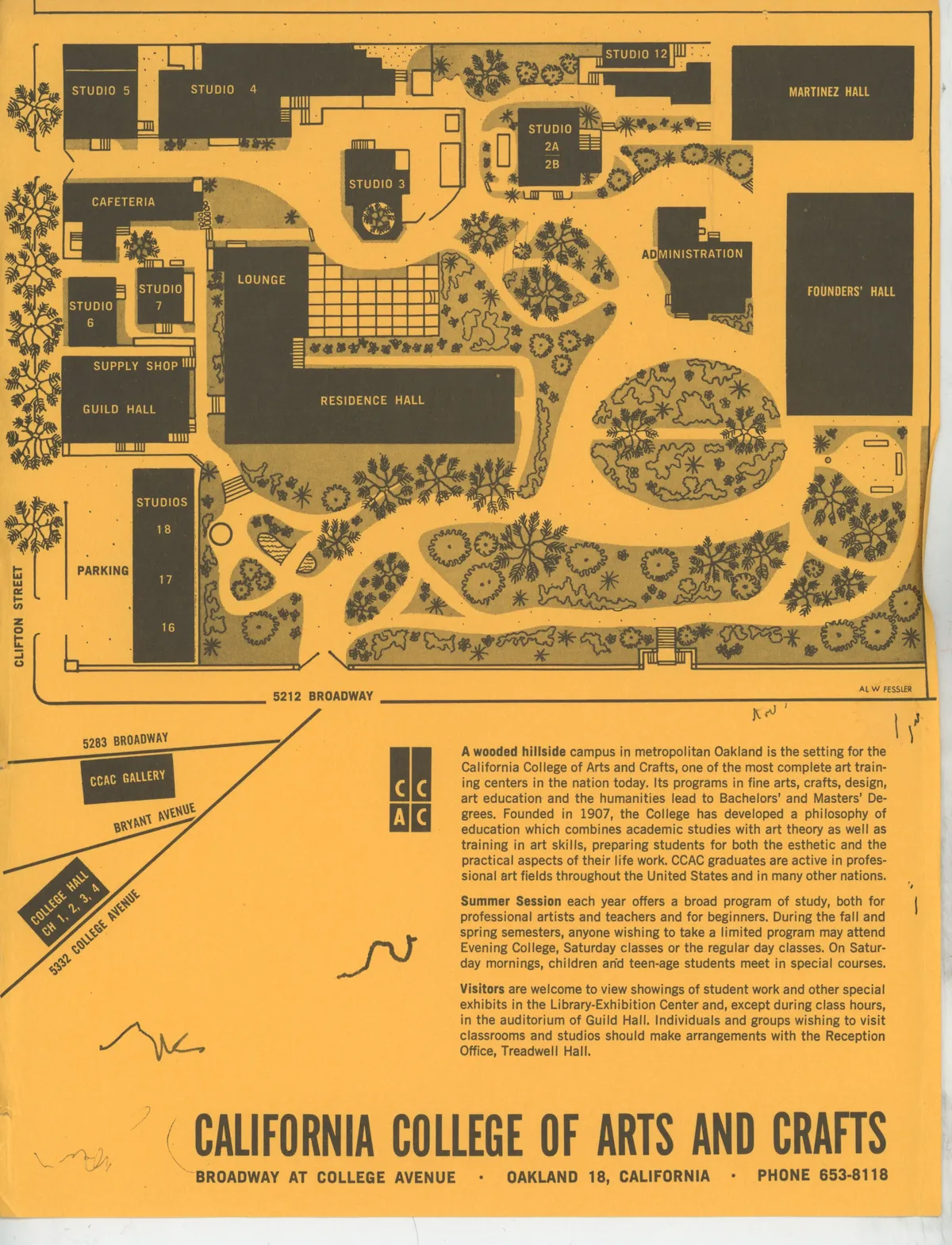 Campus map, 1968